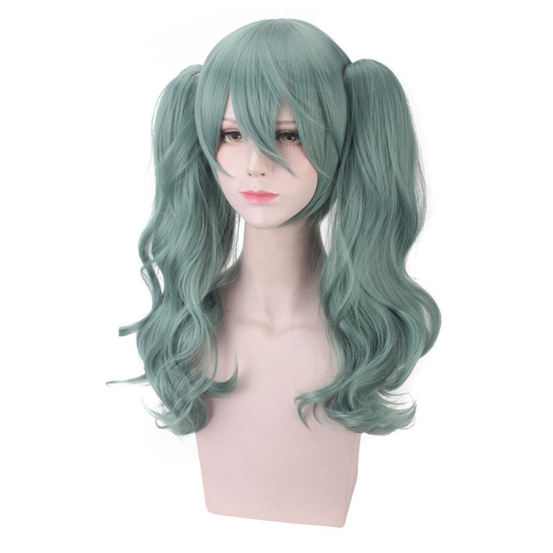 LOL-131 wig clip on  rambut palsu daily lolita cosplay hatsune miku vocaloid hijau