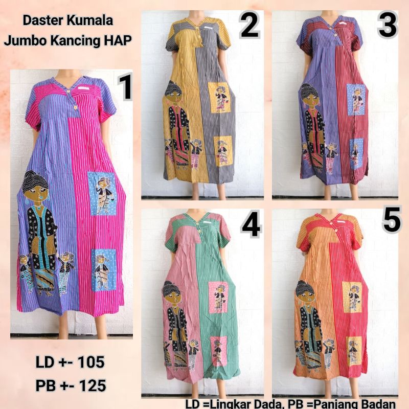 DASTER KUMALA JUMBO HAP TALI BELAKANG MODERN KEKINIAN ADEM D. IKT + NNK Wrn