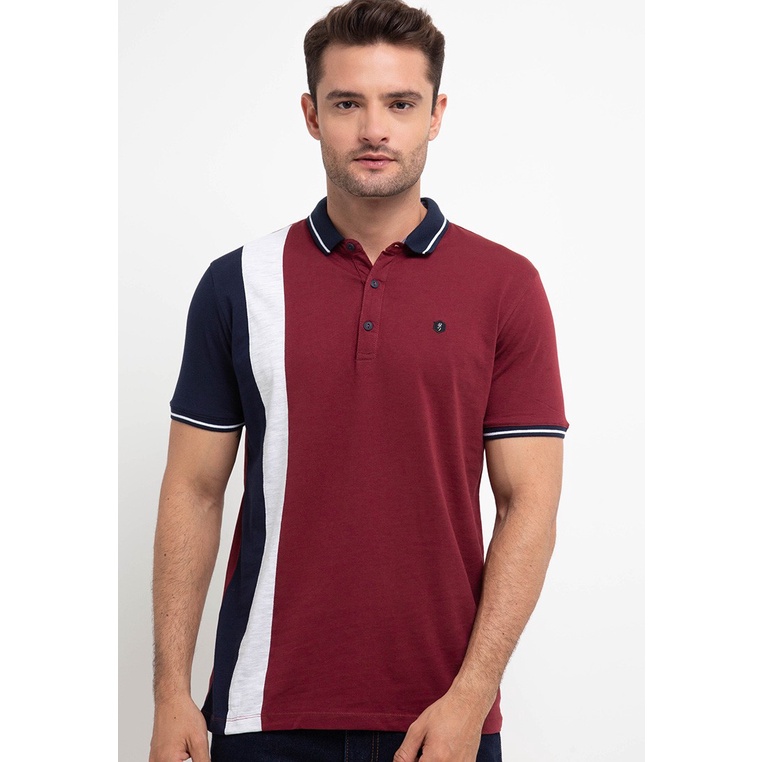 T-Shirt lengan panjang / Kaos Polo Pria Cressida The Next Level Mandarin Collar Polo Shirt C006M