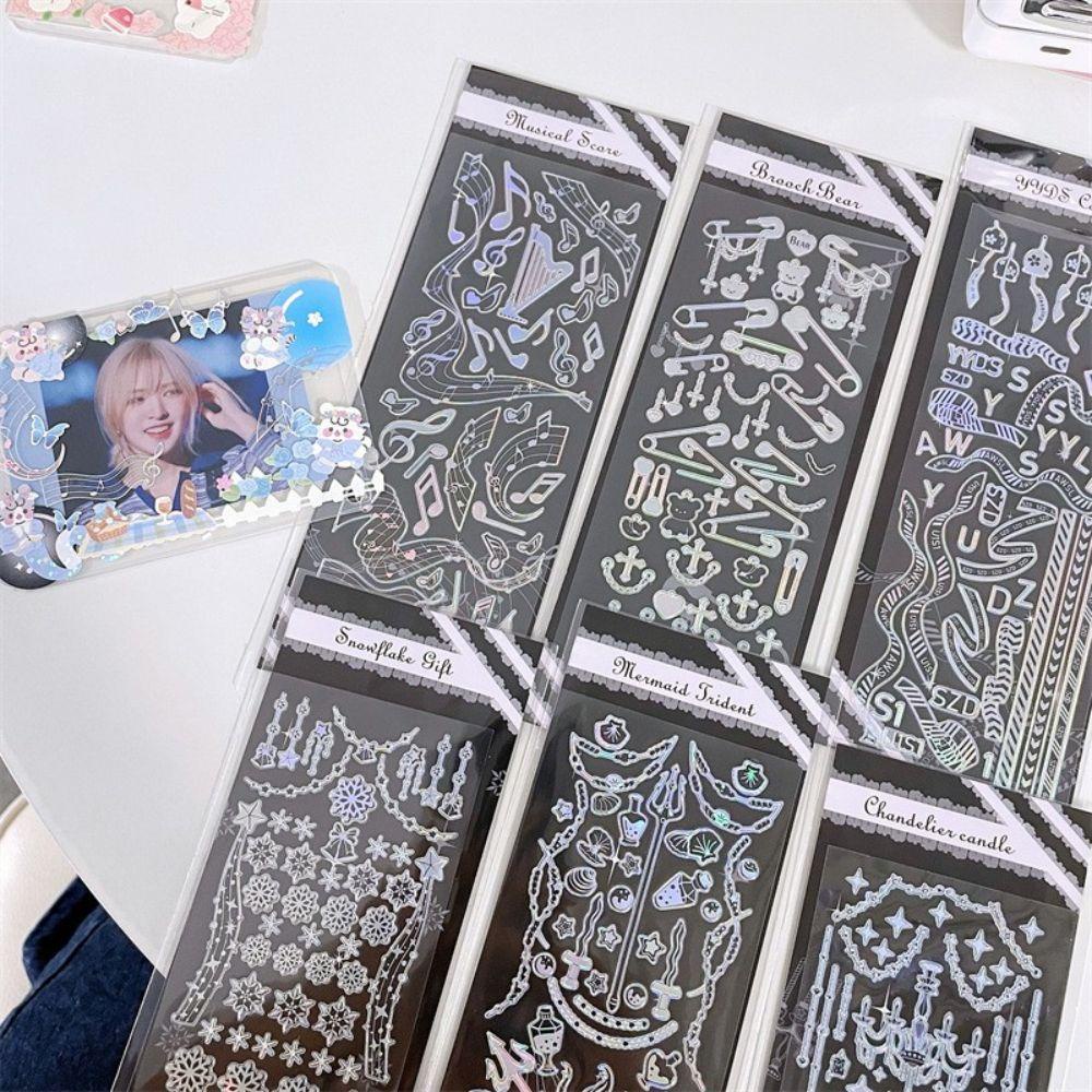 Mxbeauty Dekorasi Sticker DIY Korea Galaxy Series Idol Card Snowflake Alat Tulis Stiker