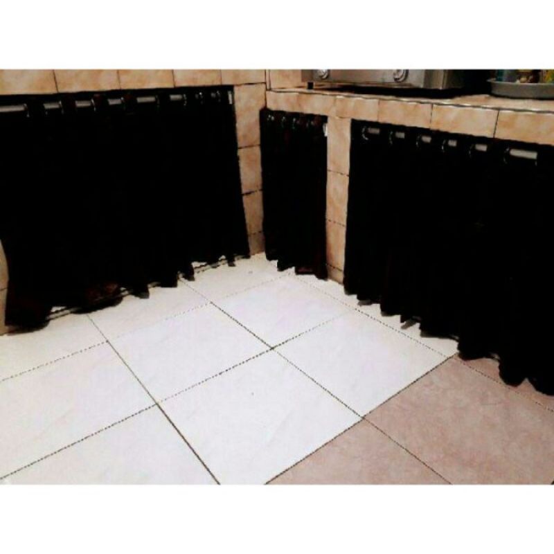 BISA COD  Gorden Kolong Dapur Minimalis// Gorden Penutup Kolong Dapur //Gorden Kolong Polos Blackout