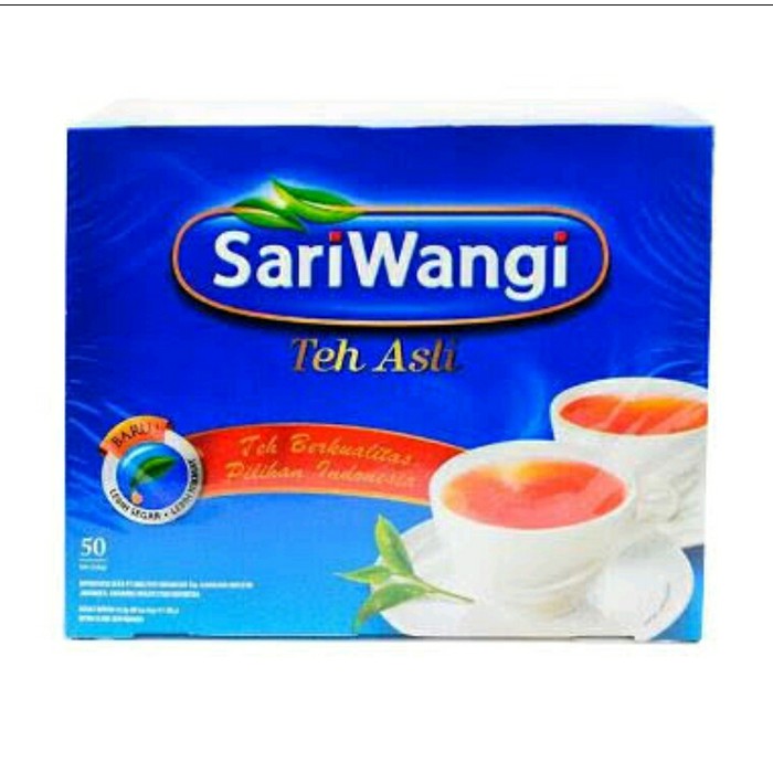 

Restock Teh Sariwangi Kotak isi 50 Sari Wangi Teh Celup Mr301