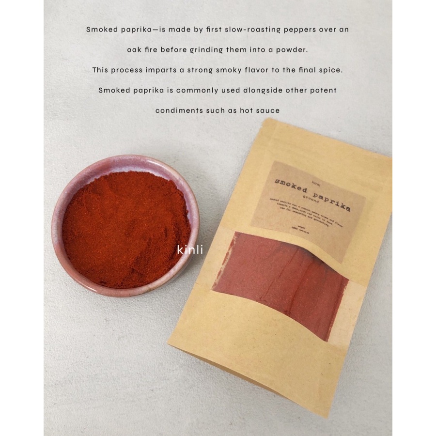 smoked paprika ground powder premium quality 50gr vegan spices