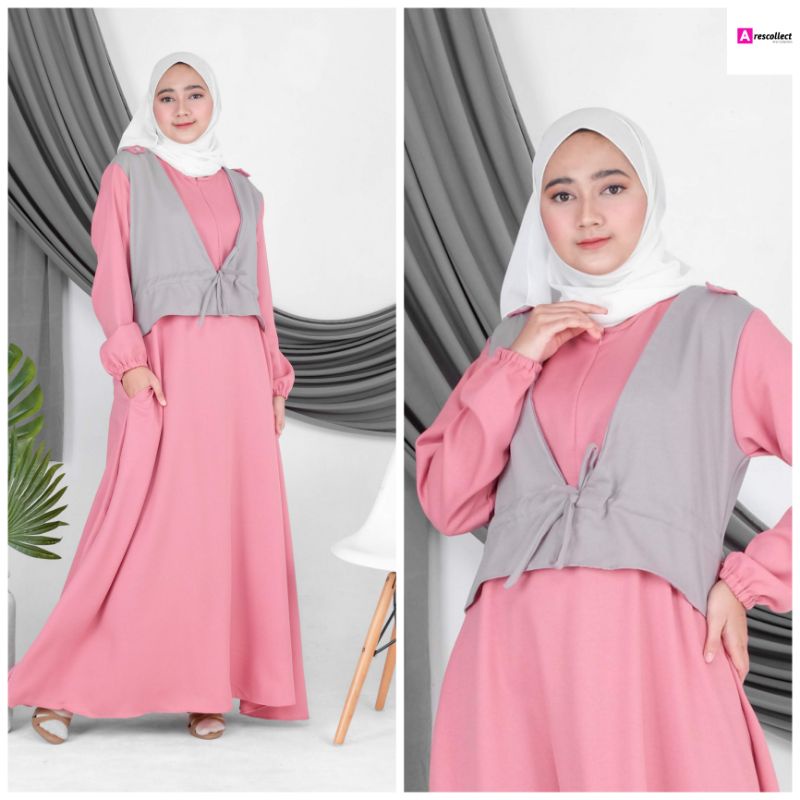 Dress Gamis Remaja Rompi Wanita Gamis Murah Gamis Cantik Gamis Muslim Gamis Lebaran