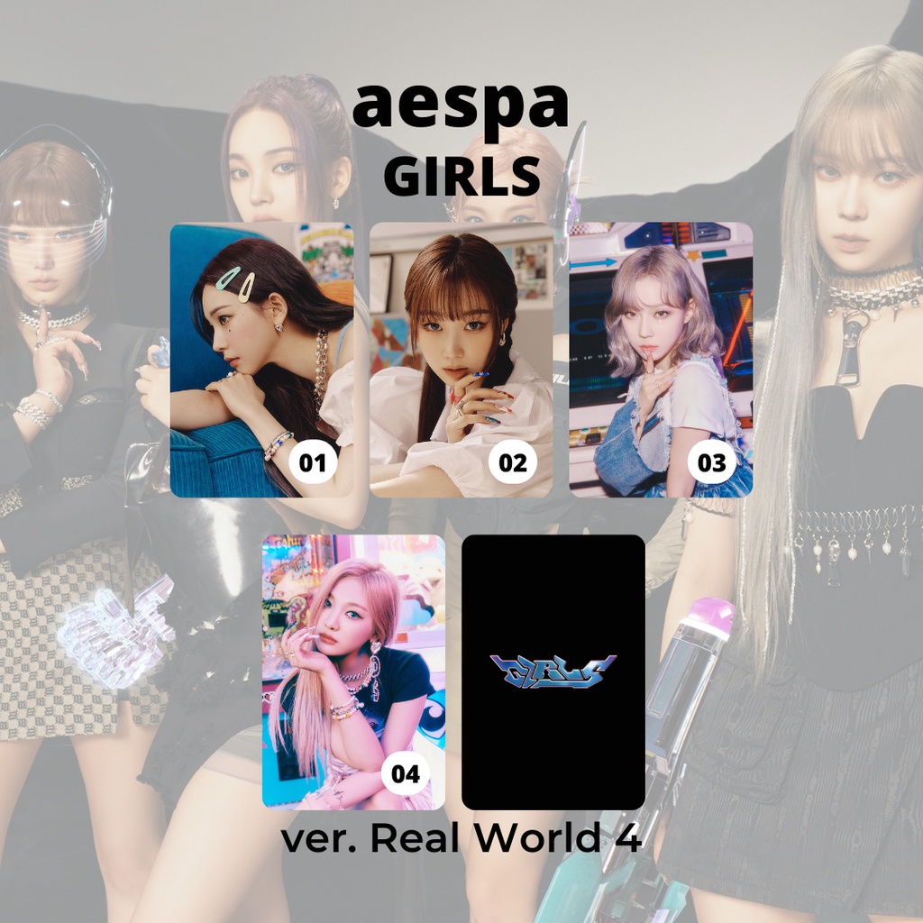 aespa / photocard GIRLS pc kpop unofficial