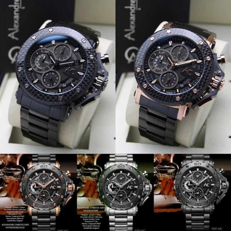 ALEXANDRE CHRISTIE COLLECTION AC9205 AC 9205 9205 JAM TANGAN PRIA ORIGINAL