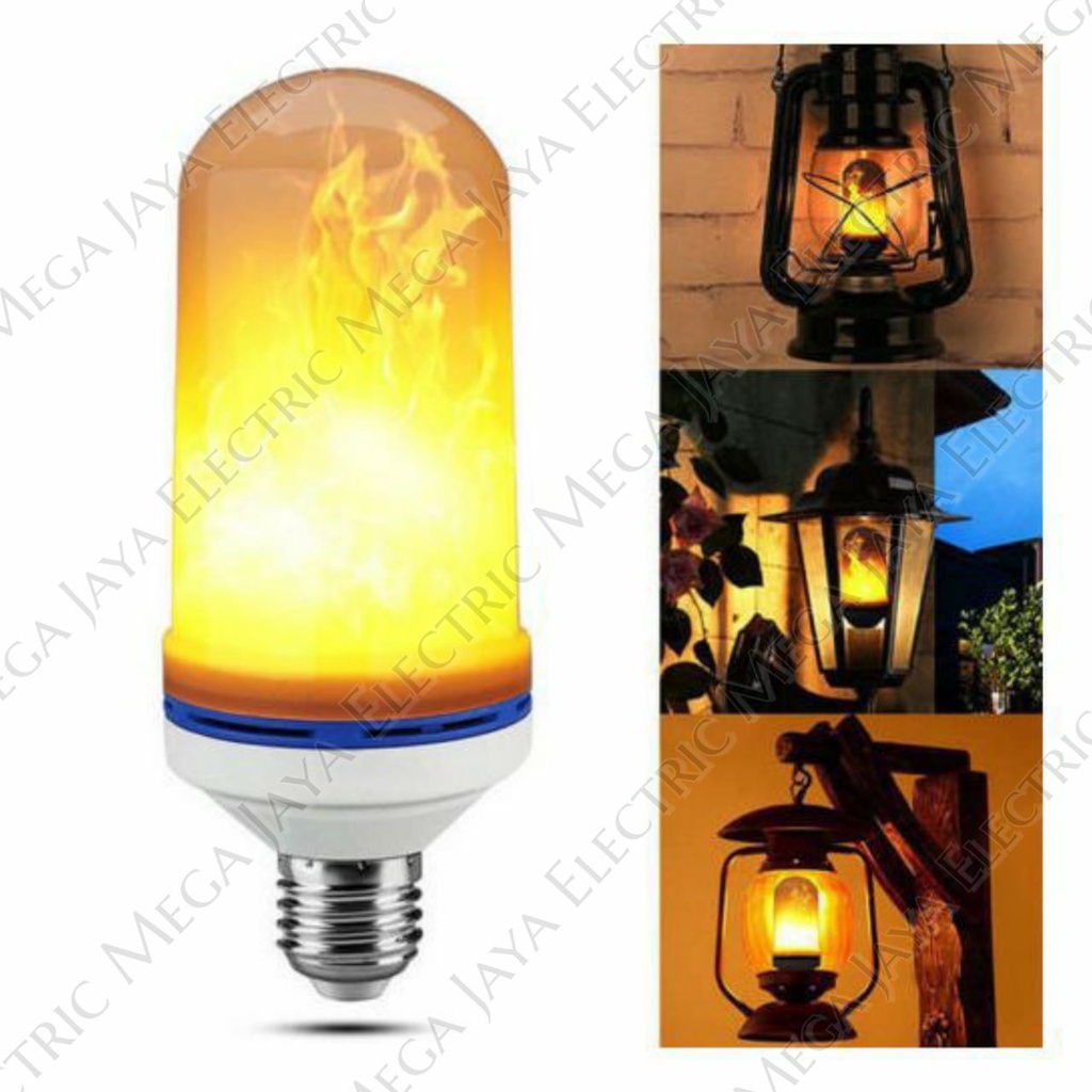 LAMPU LED OBOR API 9 WATT FITTING E27 / LAMPU DEKORASI / LAMPU TAMAN