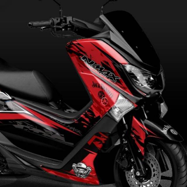Decal nmax merah fullbody terbaru