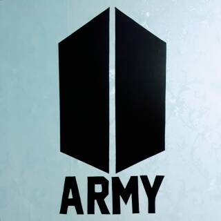  Stiker  Dinding Logo BTS  ARMY  Shopee Indonesia