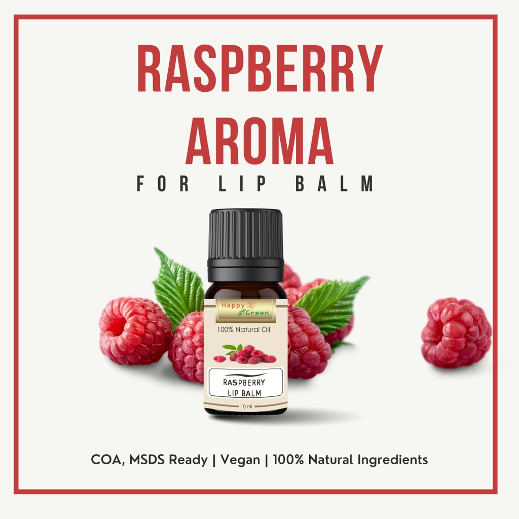 Happy Green Raspberry Aroma For Lip Balm - Aroma Raspberi Untuk Lip Balm/ Lip Stick/ Lip Tint