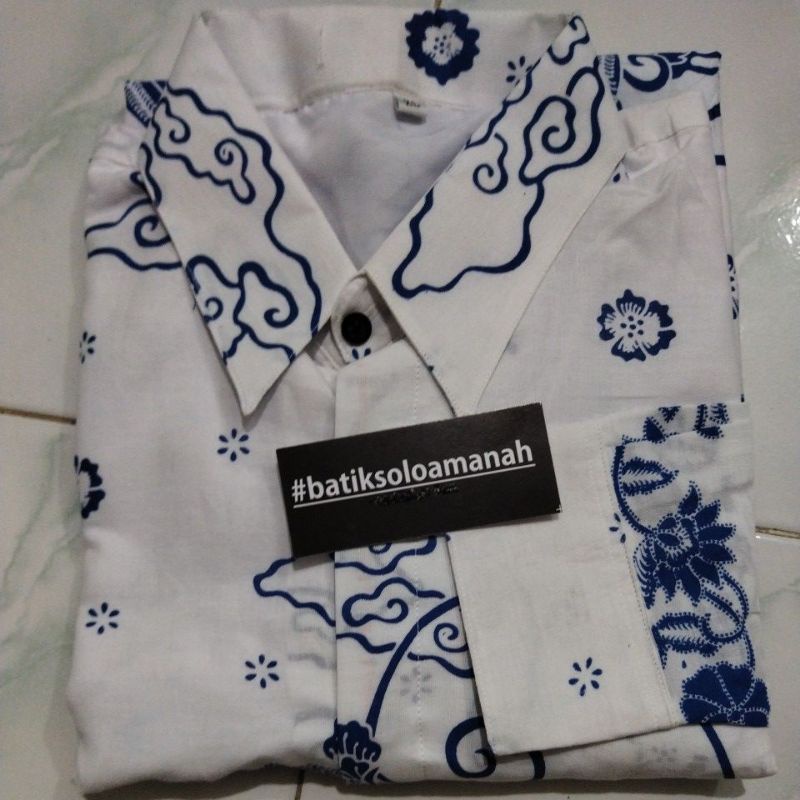 MERAK PUTIH BATIKSOLOAMANAH KEMEJA BATIK SOLO FULL FURING KATUN HALUS ATASAN BATIK PREMIUM MODERN