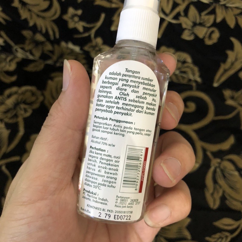 ANTIS Hand Sanitizer Cair / Liquid / Spray Botol 55ml 55 ml - Jasmine Tea