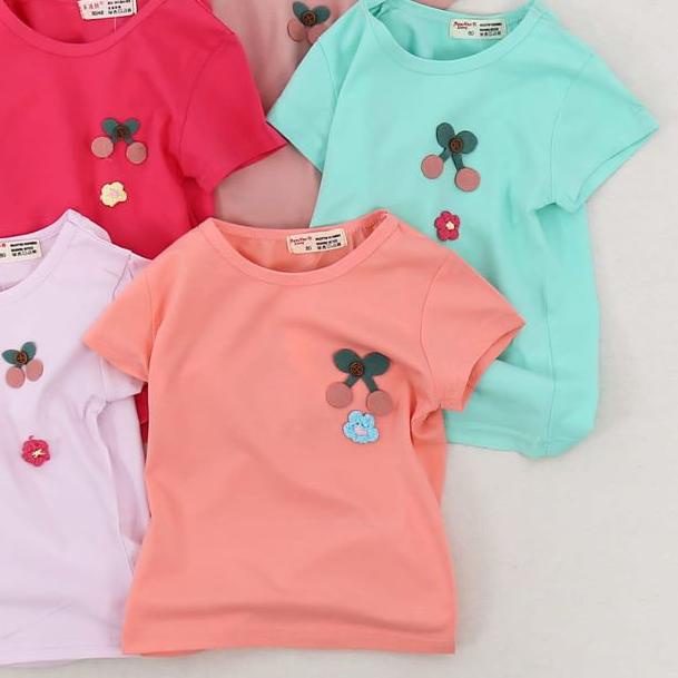 Atasan 100% import anak cewek-Kaos anak perempuan usia 6 bulan - 2 thn