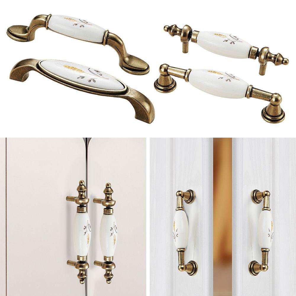 Handle Pintu Nanas Lemari Keramik Furniture Hardware Knob Laci