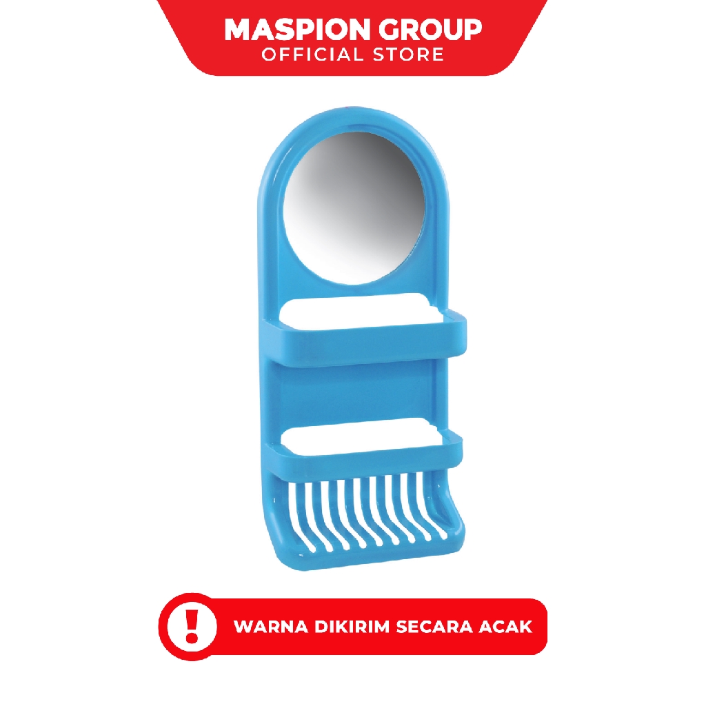 Maspion Cermin Dinding Bulat Plastik Round Mirror Universal
