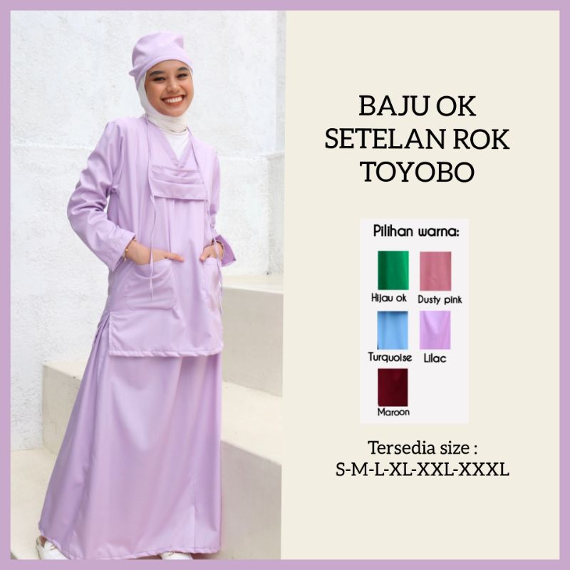 BAJU OK SETELAN ROK TOYOBO / BAJU JAGA ROK