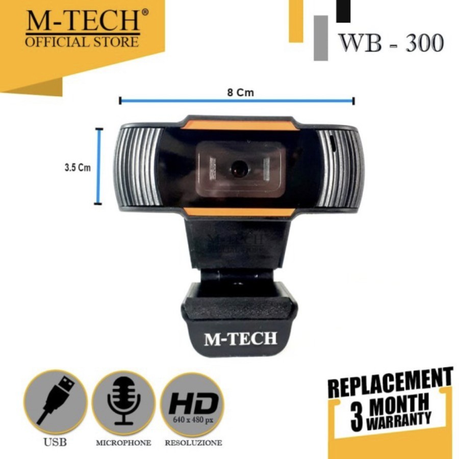 M-Tech Original Web Camera WB 300 with Microphone WB300