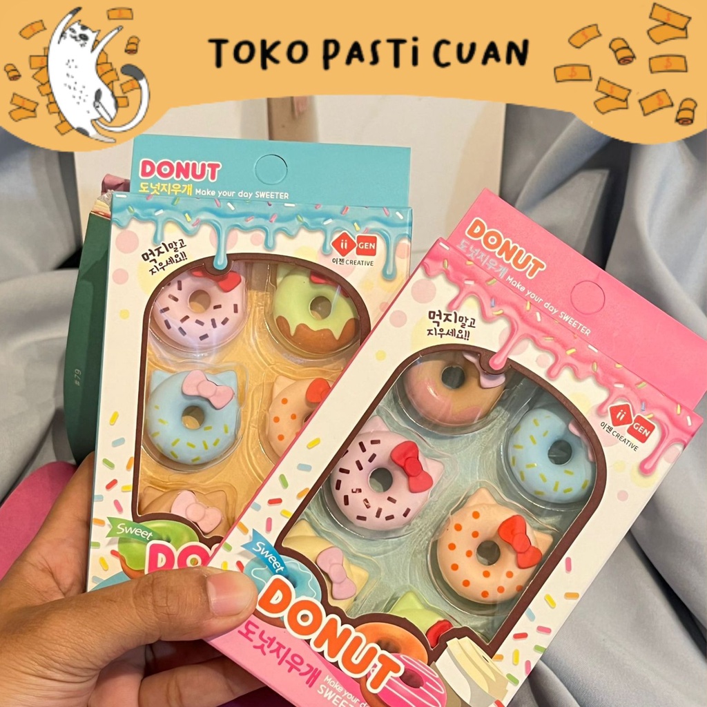 

penghapus donat pita kepeeluan anak sekolah lucu imut fancy elegan hapusan unik bisa COD ATK alat tulis kantor termurah import