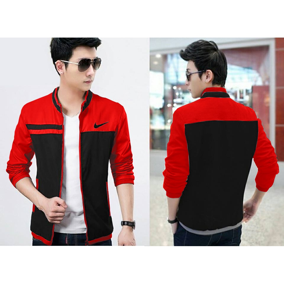 [jaket nike merah] jaket pria babyterry