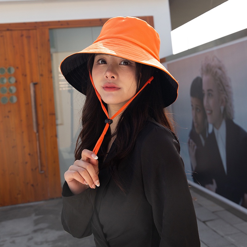 TOPI BUCKET LEBAR WANITA FASHION PRIA KOREA CAP PANCING PANTAI WOMEN TERBARU AA1