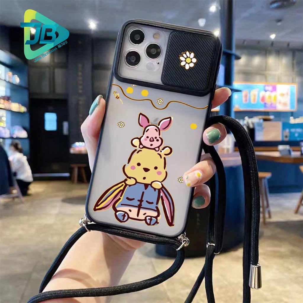 SOFTCASE SLINGCASE SLIDE PELINDUNG KAMERA WINIE THE POOH SAMSUNG OPPO VIVO REALME IPHONE XIAOMI ALL TYPE JB5153