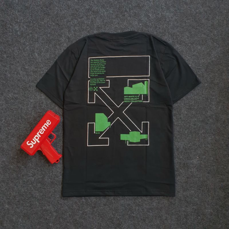 KAOS OFF WHITE GOLDEN RATIO - TSHIRT PREMIUM ORIGINAL MIRROR