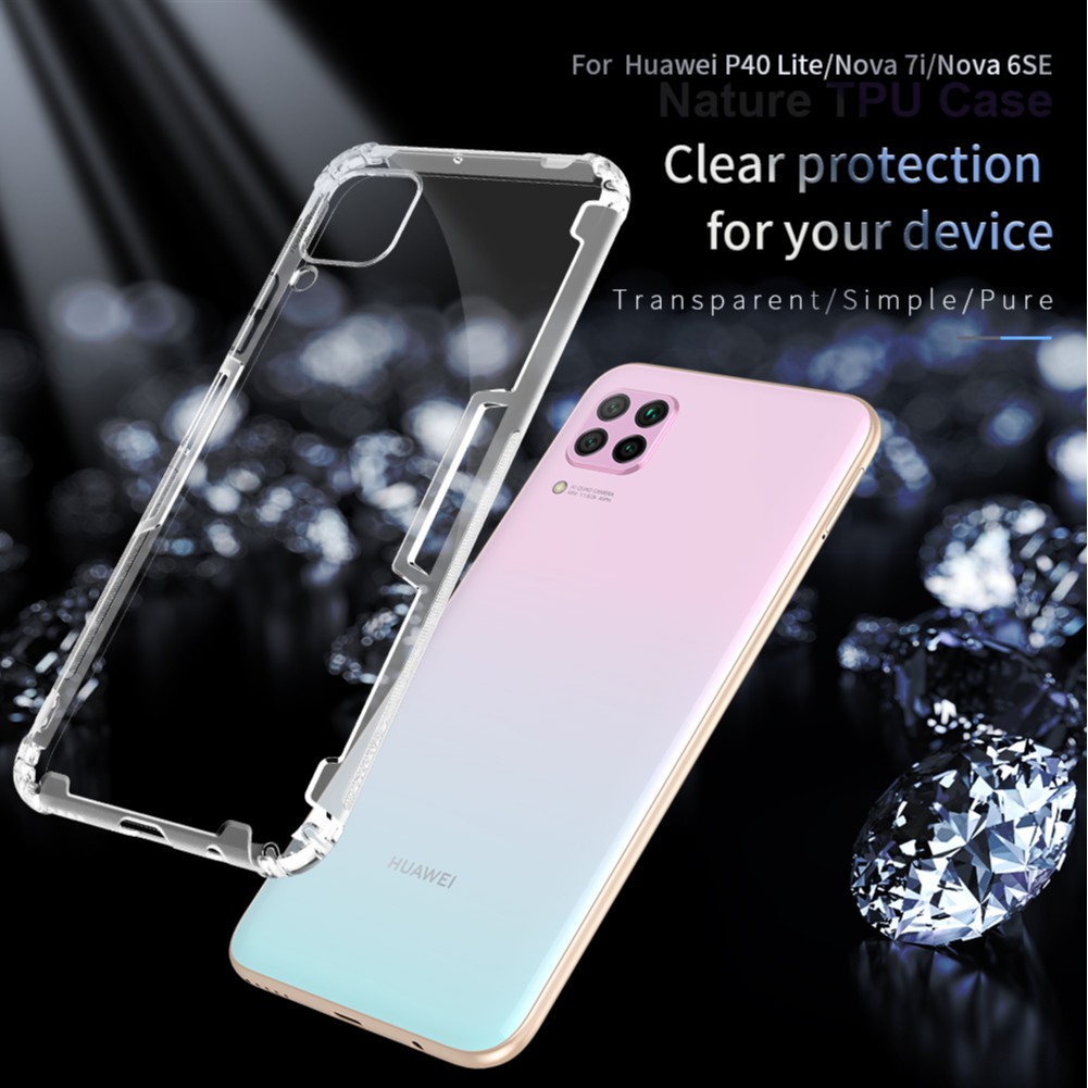 Soft Case HUAWEI P40 Lite Silicone Softcase Transparan TPU Original