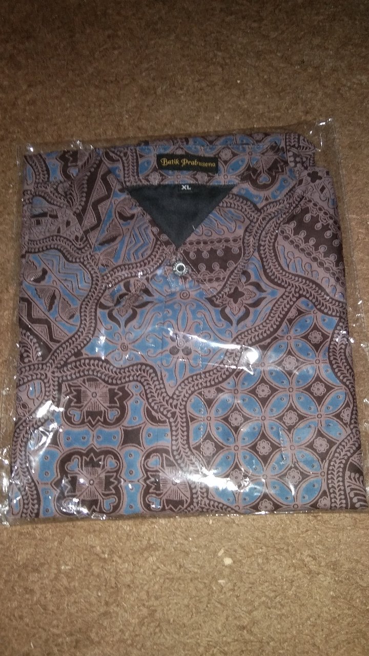 Jagadmuda Pendek Kemeja Batik Pria Lengan Slimfit Katun Printing Hem Baju Seragam Kantor Modern