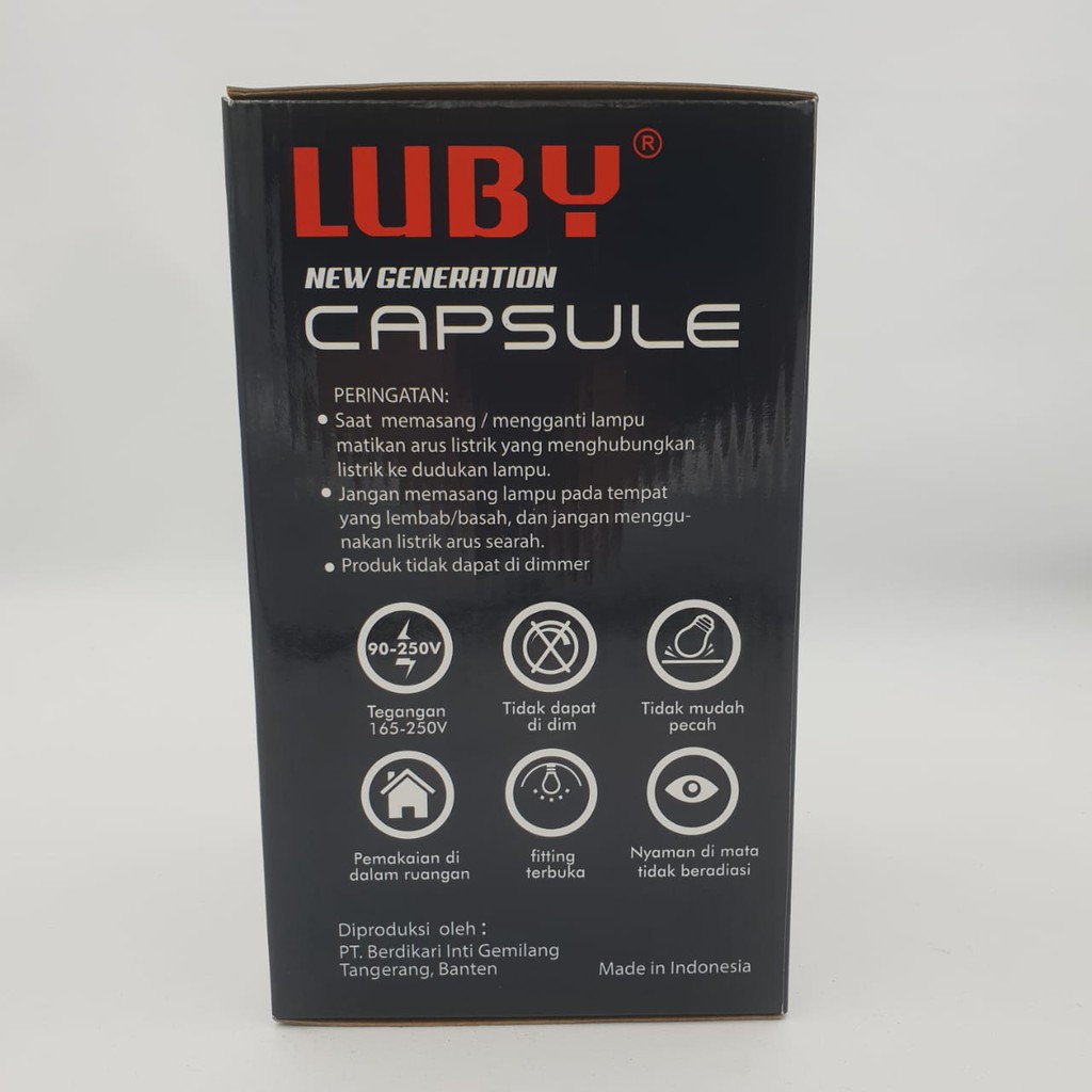 Lampu Bohlam LUBY LED CAPSULE 38W dan 50W/Bohlam Cahaya Putih/ Capsule LUBY Cahaya Putih /Lampu Led