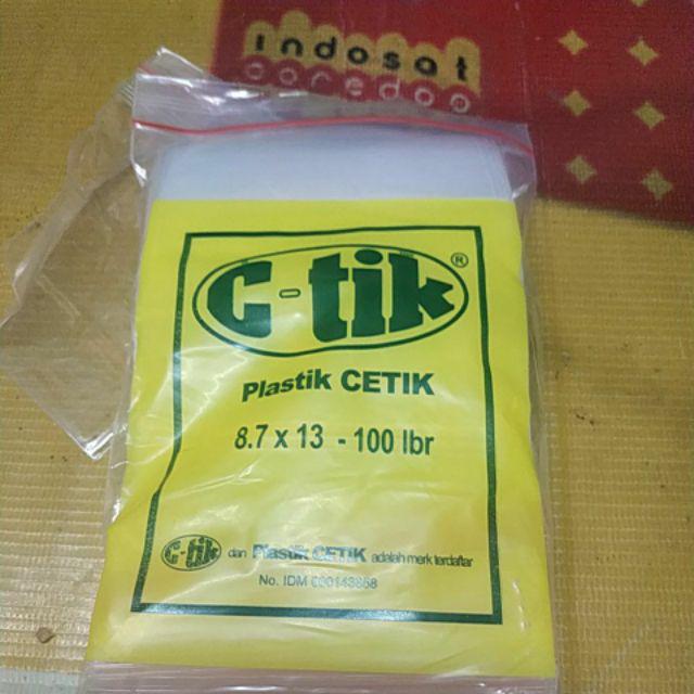 Pe Klip 8,7x13 Kantong Plastik Klip Bening Kemasan Obat Baju