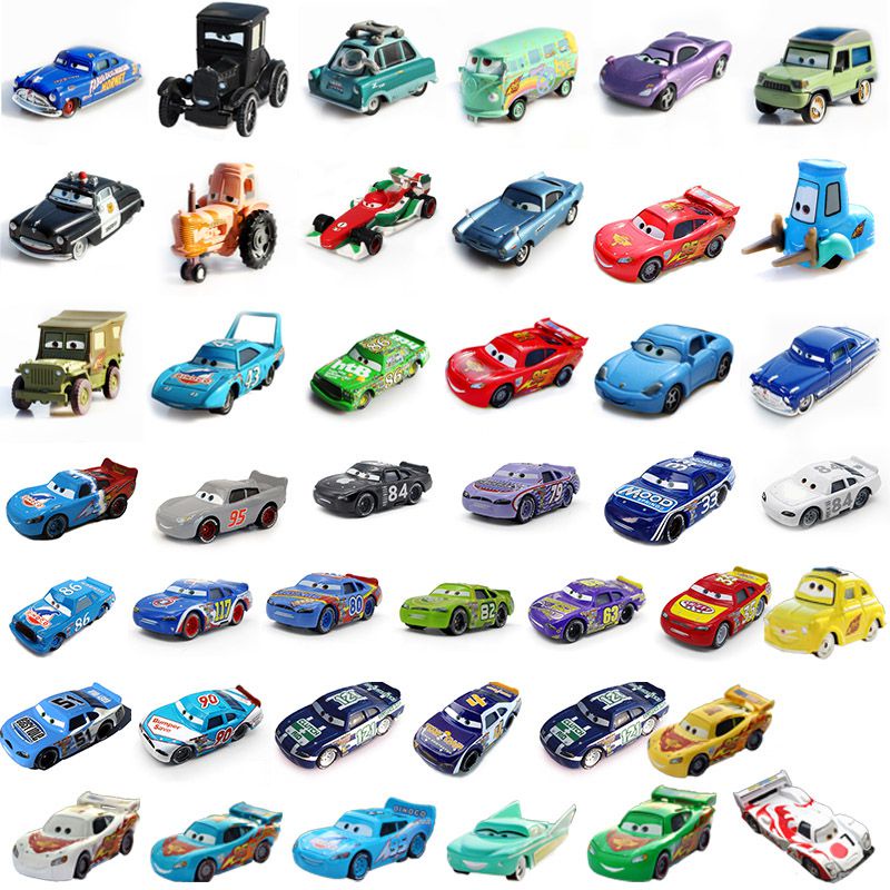 【Ready Stock】50 styles Disney Miniatur Diecast Mobil Pixar Cars 2 3 Lightning Mcqueen Mater Jackson Storm Ramirez 1: 55 Bahan Metal Alloy Untuk Mainan