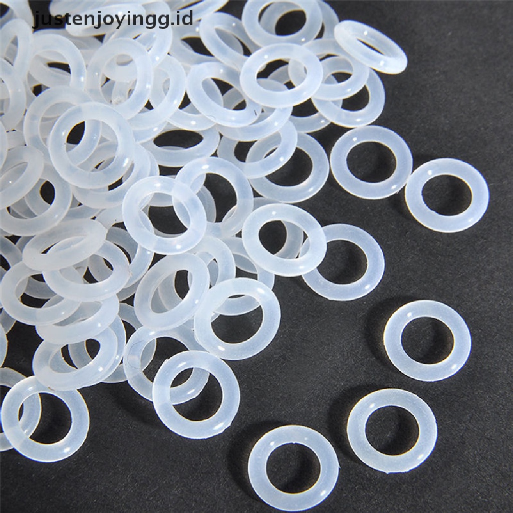 120pcs O-Ring Switch Dampeners Bahan Karet Silikon Warna Putih Untuk Cherry MX Keyboard