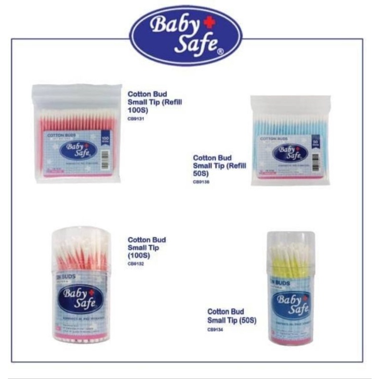 lov me❤ Cotton Bud Baby Safe -kapas Murni 100% - Babysafe korek kuping cb9128 cb9130 cb9132 cb9134 cb9131 cb9135 cb9136