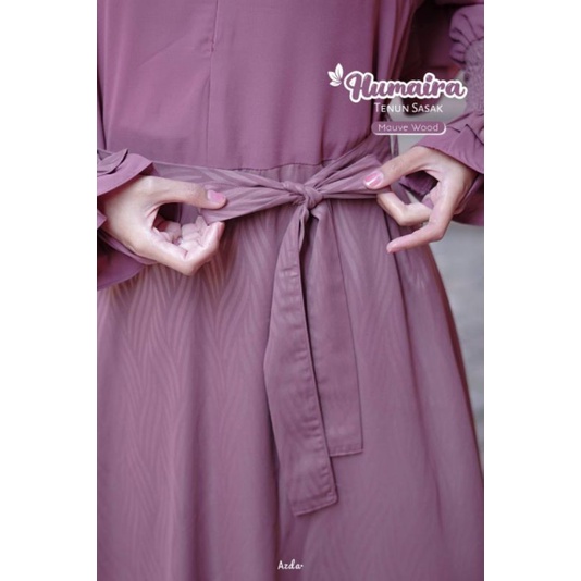 Baju fashion gamis syari perempuan wanita muslimah dewasa Humaira Ied Series Set ORI by Azda