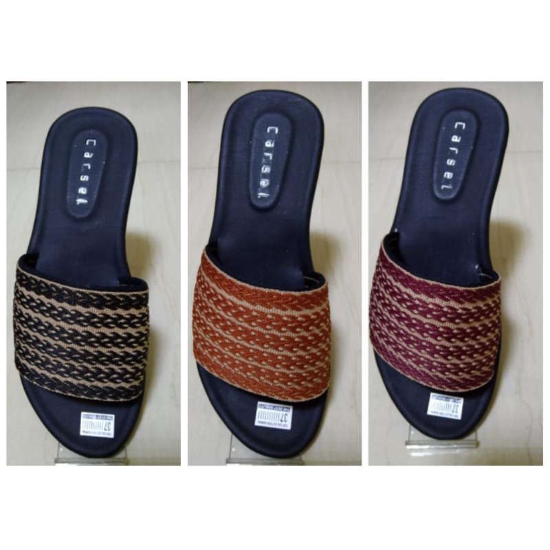 Carsel- Sandal wanita Motif Terbaru Alas Lembut