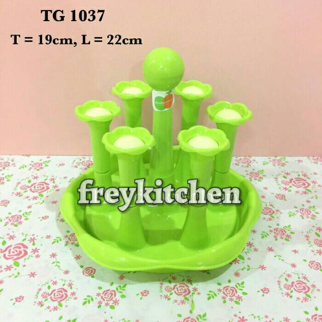 Rak Gelas Bulat isi 6 bj TG1037