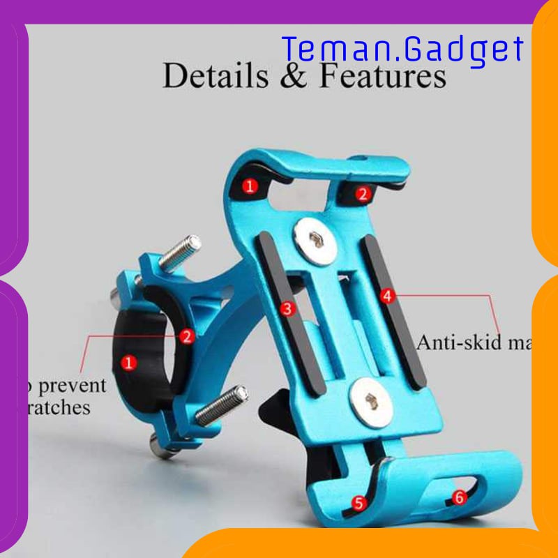 TG-IB369 FANG FANG HOLDER SMARTPHONE SEPEDA ALUMINUM HANDLEBAR - 998505