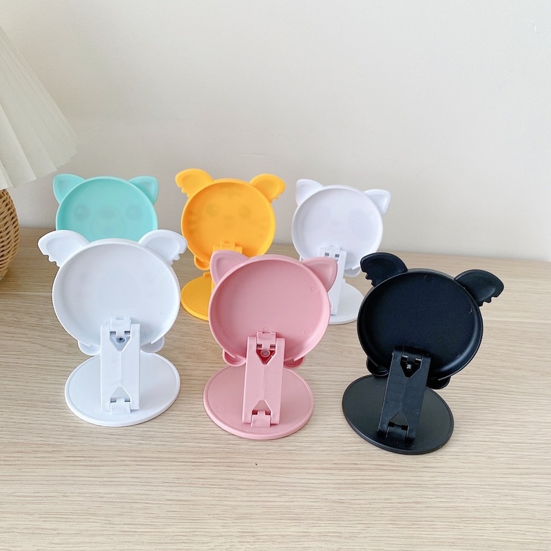 Stand Holder Hp / Tablet Universal Portable Bisa Dilipat Motif Kartun Untuk iPhone / Android