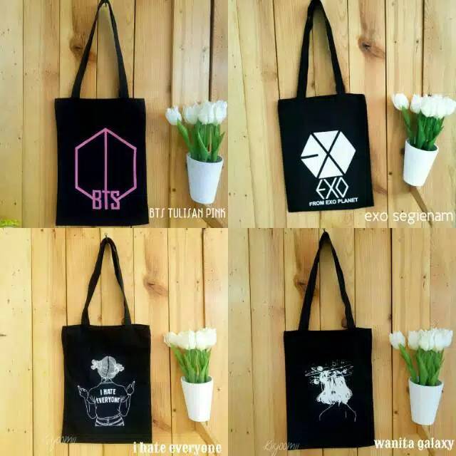 TOTEBAG/TOTE BAG EXO TAS SELEMPANG MURAH