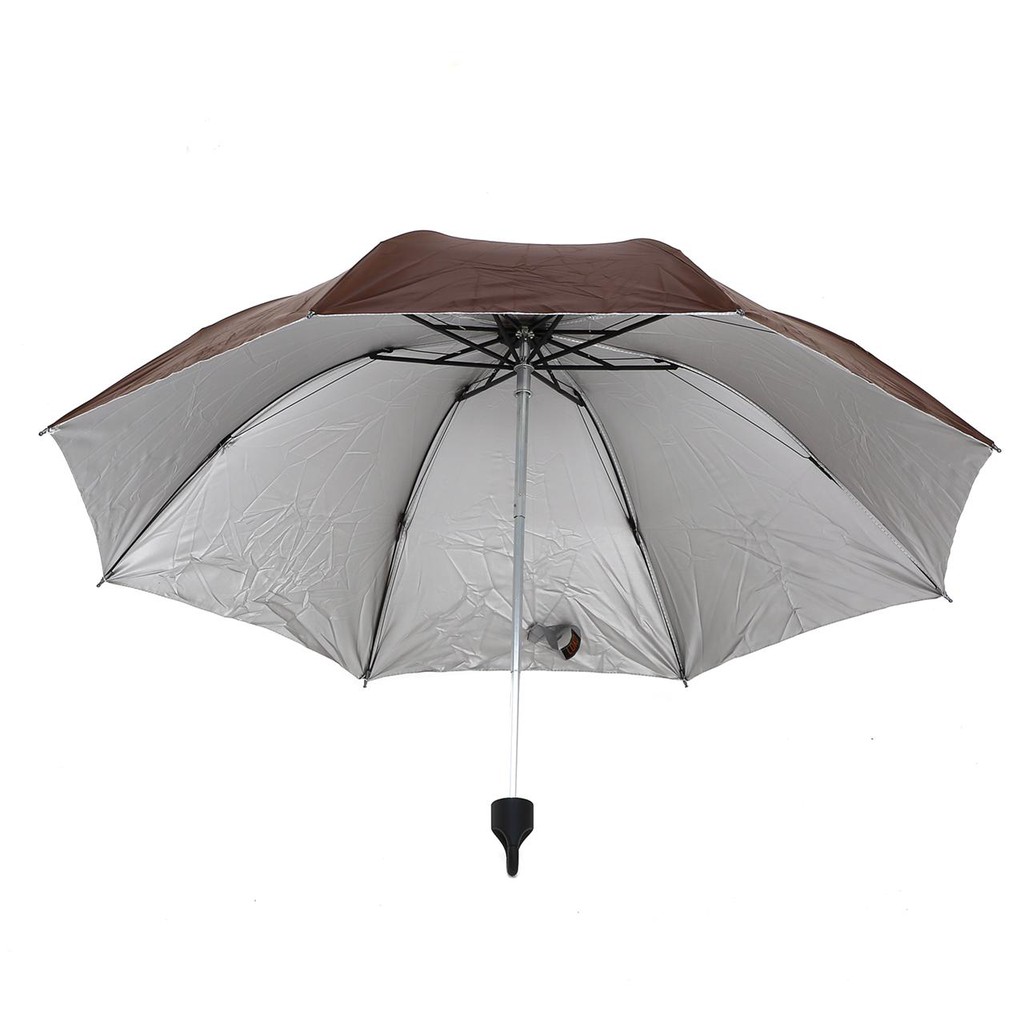Payung Lipat Gagang Tumbler Travel Korea Lapis Silver Umbrella Anti UV bisa pengait tas