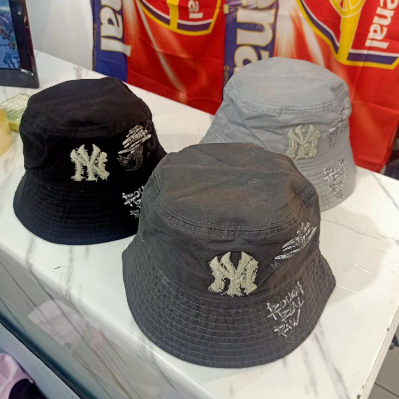 Topi Bucket Hat NY MLB Topi Bucket Premium Impor