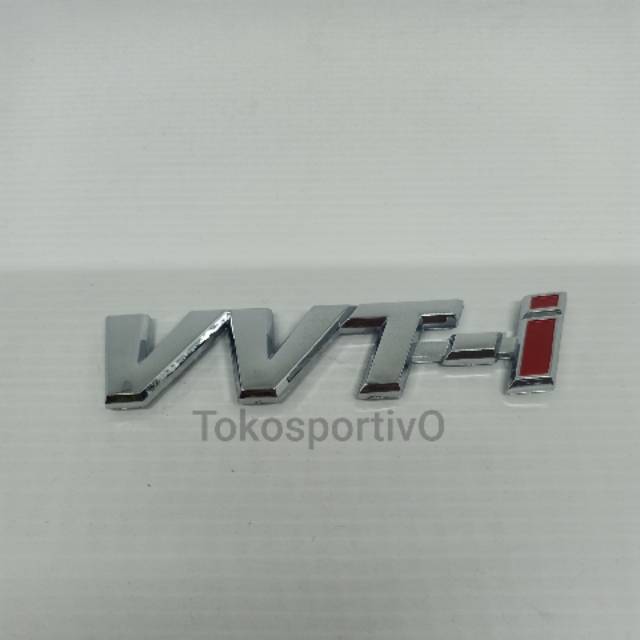 Lambang / Logo / Emblem / Tulisan VVT-i  chrome MoDel ORI
