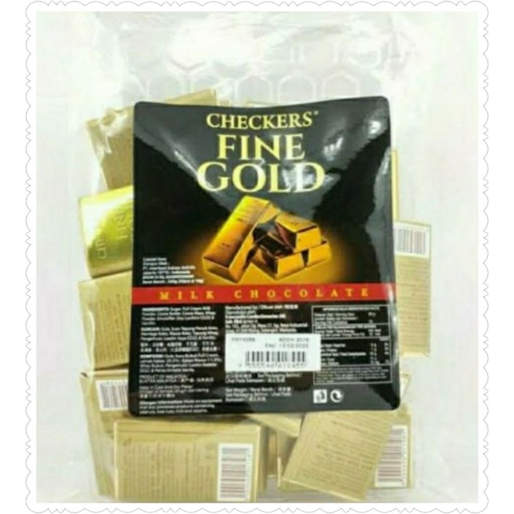 

Cokelat Checkers Fine Gold 300gr