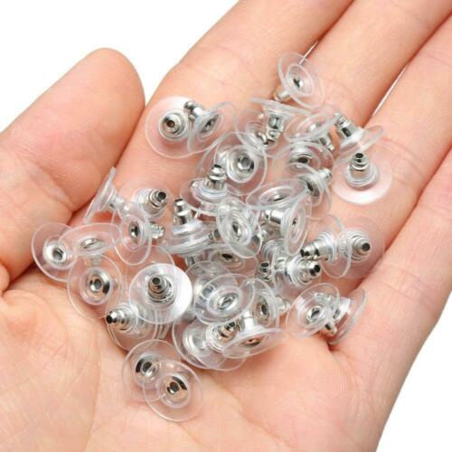 120pcs Aksesoris Anting Stud Bahan Karet Untuk Membuat Perhiasan