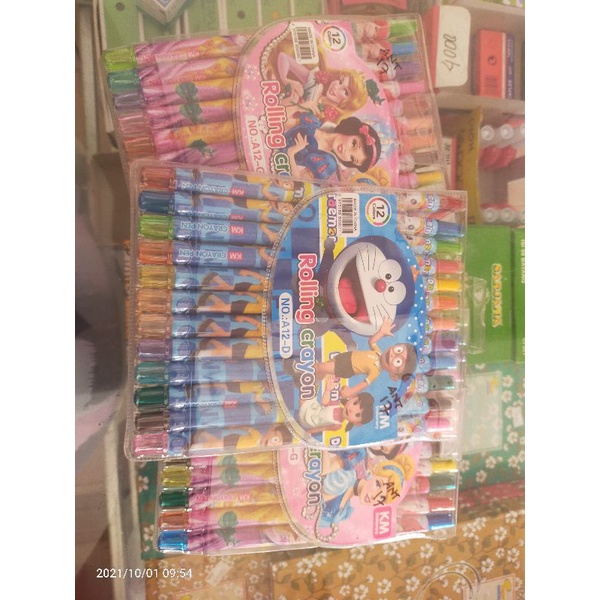 

Rolling Crayon / Krayon Putar / Krayon Putar isi 12 warna / KRAYON / krayon putar murah