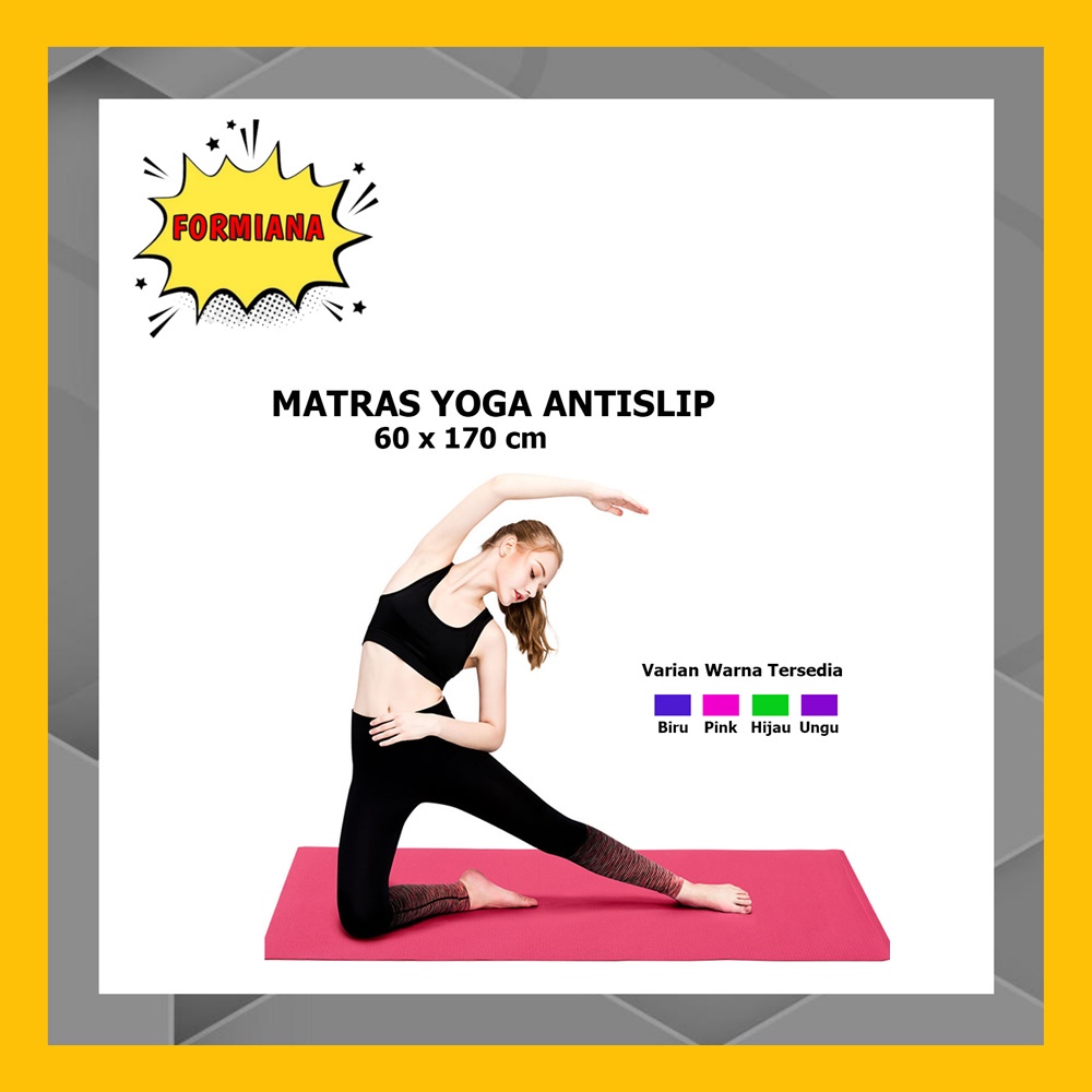 FM - Matras Yoga Mat Anti-Slip Eva Premium 60 x 170 cm + Tas