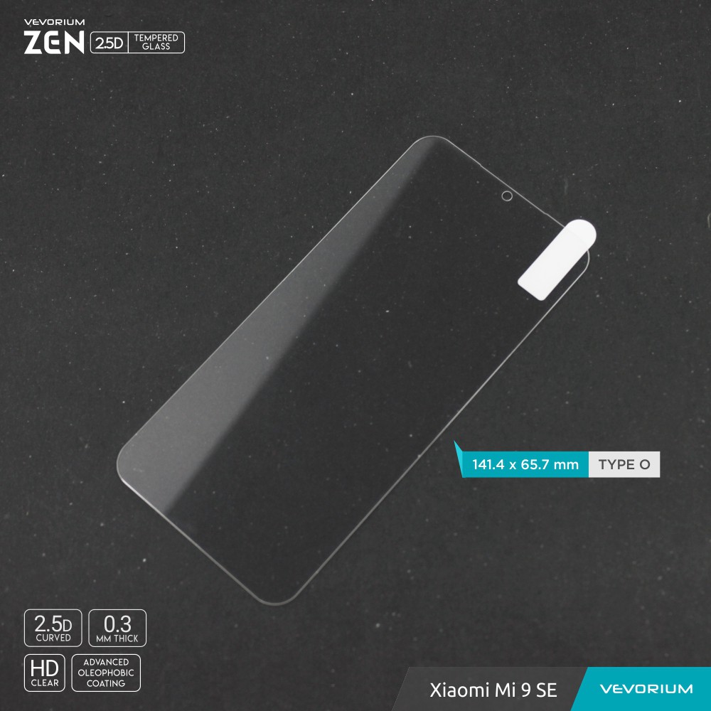 VEVORIUM ZEN 2.5D Clear Xiaomi Mi 9 SE Mi9 SE Mi9SE Tempered Glass Anti Gores Kaca Screen Guard