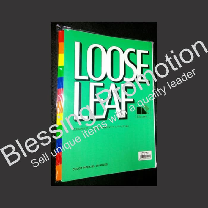 

Isi Kertas Binder - Kertas File - Kertas Note Isi Loose Leaf Index B5 12Colors Produk Terbaik