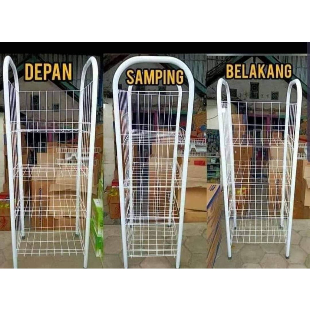 rak chiki 4 susun , rak serbaguna 4 susun, rak ciki 4 tingkat , rak ciki , keranjang chiki / RAK CIK