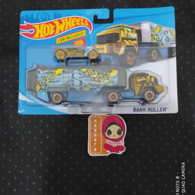 Hotwheels Bank Roller - Hotwheels Team Transport - Truck - Car Include